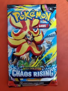 Pokemon Chaos Rising Booster Pack - Yellow, Red, Blue